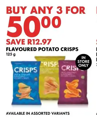Woolworths FLAVOURED POTATO CRISPS 125g offer
