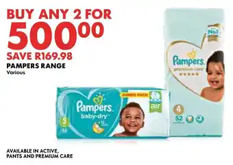 Woolworths PAMPERS RANGE Various offer