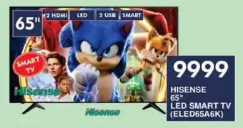 President Hyper HISENSE 65" LED SMART TV (ELED65A6K) offer