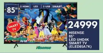 President Hyper HISENSE 85" LED UHD4K SMART TV (ELED85A7K) offer