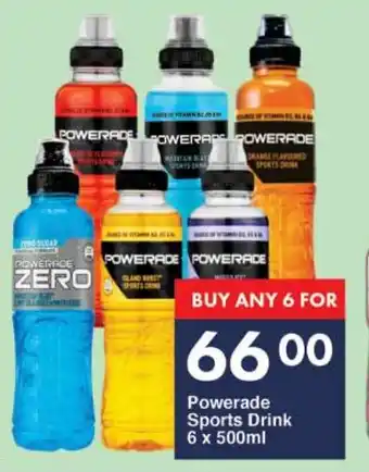 President Hyper Powerade Sports Drink 6 x 500ml offer