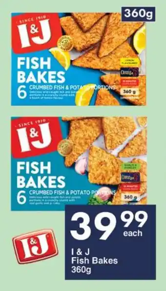 President Hyper I & J Fish Bakes 360g offer