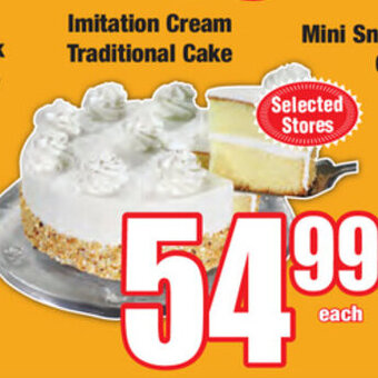 Imitation Cream Traditional Cake