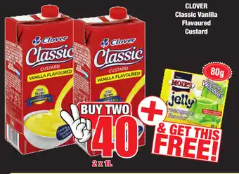 Boxer Superstores Clover Classic Vanilla Flavoured Custards 2x1L offer