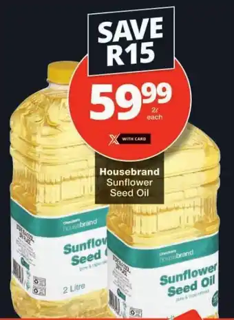 Checkers Housebrand Sunflower Seed Oil offer