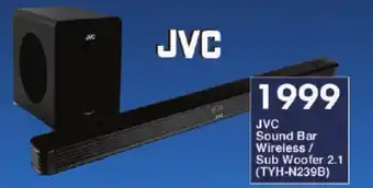 JVC Sound Bar Wireless/ Sub Woofer 2.1 (TYH-N239B)