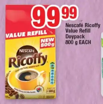 OK Foods Nescafé Ricoffy Value Refill Doypack 800g EACH offer