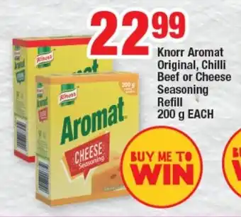 OK Foods Knorr Aromat Original, Chilli Beef or Cheese Seasoning Refill 200g EACH offer