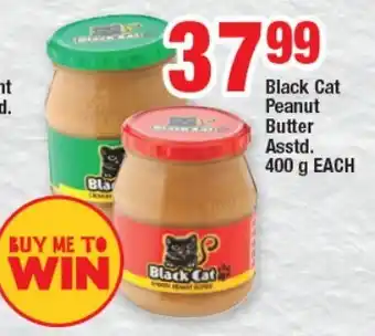 OK Foods Black Cat Peanut Butter Asstd. 400g EACH offer