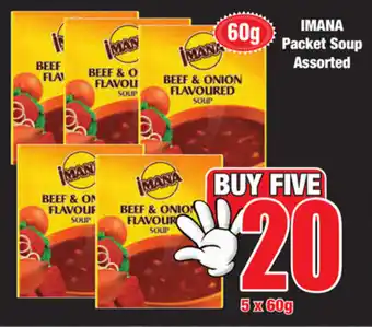 Boxer Superstores Imana Packet Soup Assorted 5x60g offer