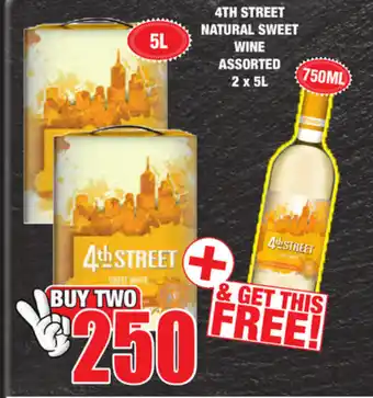 Boxer Superstores 4th Street Natural Sweet Wine Assorted 2x5L offer