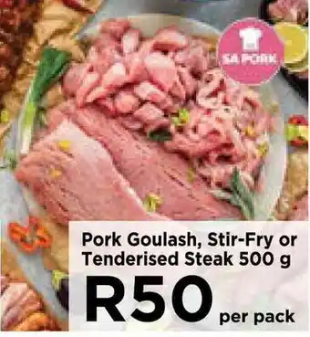 Food Lover's Market Pork Goulash, Stir-Fry or Tenderised Steak 500g offer
