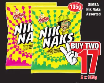 Boxer Superstores Simba Nik Naks Assorted 2x135g offer