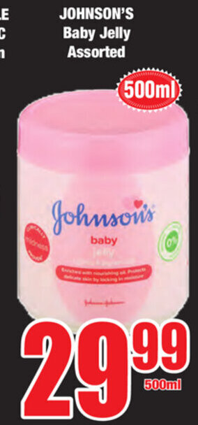 Boxer Superstores Johnson's Baby Jelly Assorted 500ml offer