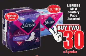 Boxer Superstores Libresse Maxi Sanitary Pads Assorted x2 Packs offer