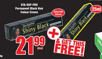 Sta-Sof-Fro Permanent Black Hair Colour Cream