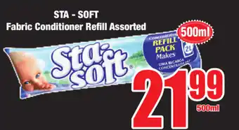 Sta-Soft Fabric Conditioner Refill Assorted 500ml