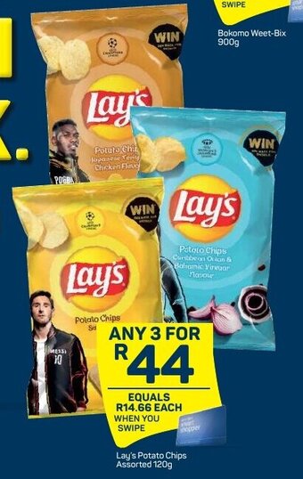 Pick n Pay Lay's Potato Chips Assorted 120g offer