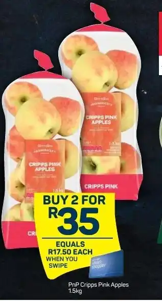 Pick n Pay PnP Cripps Pink Apples 1.5kg offer