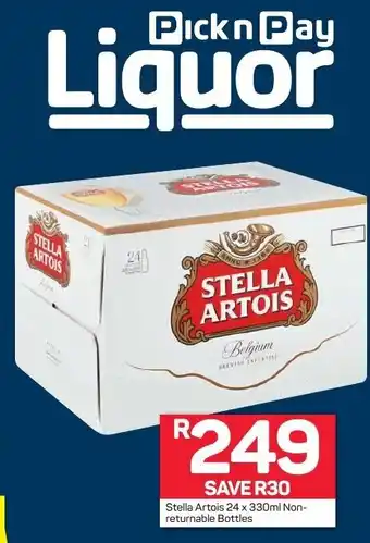 Pick n Pay Stella Artois 24x330ml offer
