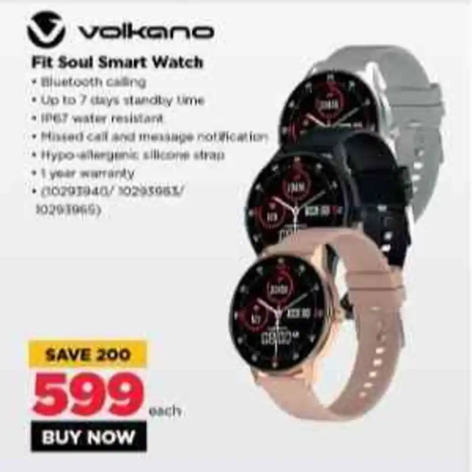 Volkano Fit Soul Smart Watch offer at HiFi Corp