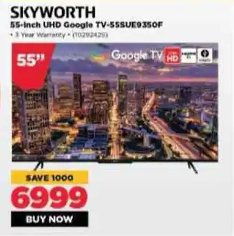 HiFi Corp SKYWORTH 55-Inch UHD Google TV-55SUE935OF offer