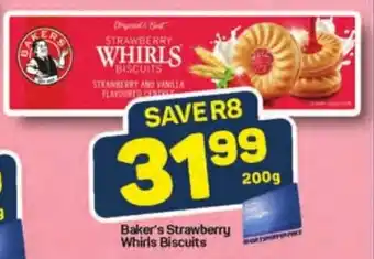 Pick n Pay Baker's Strawberry Whirls Biscuits offer