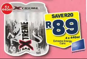Pick n Pay Extreme Energy Cans 440ml offer