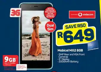 Pick n Pay Mobicel MX2 8GB offer