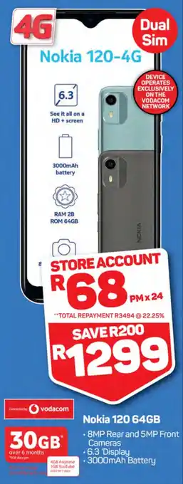 Pick n Pay Nokia 120 64GB offer