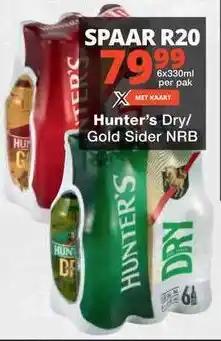 Checkers Hunter's Dry/ Gold Sider NRB offer