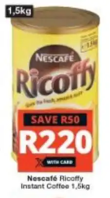 Checkers Nescafé Ricoffy Instant Coffee 1,5kg offer