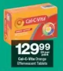 Checkers Cal-C-Vita Orange Effervescent Tablets offer