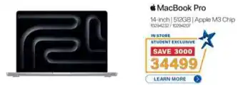 Incredible Connection MacBook Pro 14-inch 512GB Apple M3 Chip offer