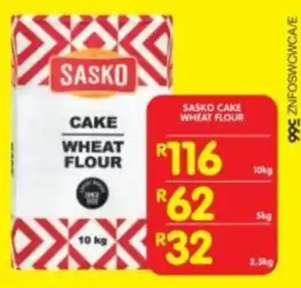 Shoprite SASKO CAKE WHEAT FLOUR 10kg offer