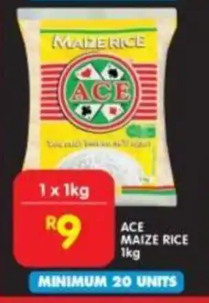 Shoprite ACE MAIZE RICE 1kg offer