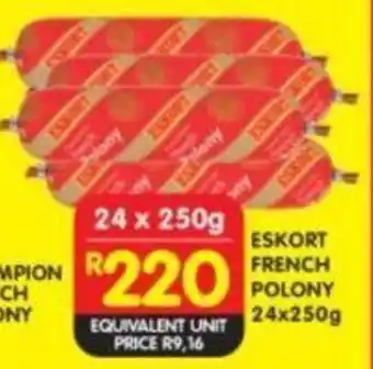 Shoprite ESKORT FRENCH POLONY offer