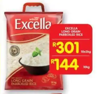 Shoprite EXCELLA LONG GRAIN PARBOILED RICE 10x2kg offer