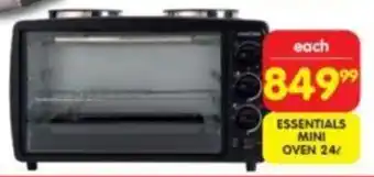 Shoprite ESSENTIALS MINI OVEN 24L offer