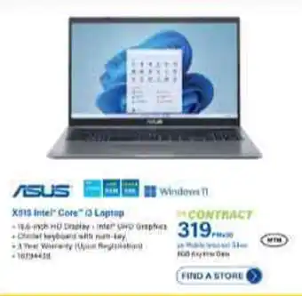 Incredible Connection ASUS X515 Intel Core i3 Laptop offer