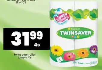 Super Save Twinsaver roller towels 4's offer