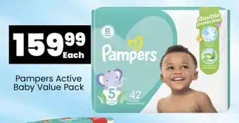Super Save Pampers Active Baby Value Pack offer
