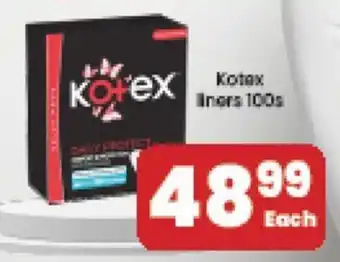 Super Save Kotex liners 100s offer