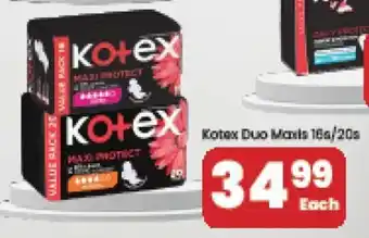 Kotex Duo Maxis 16s/20s