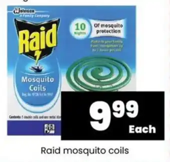 Raid mosquito coils