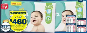 Pampers New or Active Baby Disposable Nappies or Pants Jumbo Pack Assorted