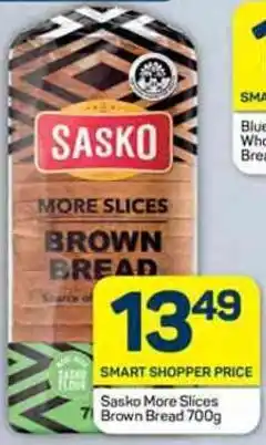 Pick n Pay Sasko More Slices Brown Bread 700g offer