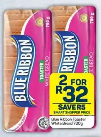 Pick n Pay Blue Ribbon Toaster White Bread 700g offer