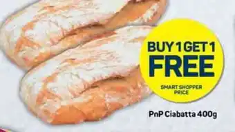 Pick n Pay PnP Ciabatta 400g offer