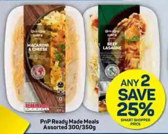 Pick n Pay PnP Ready Made Meals Assorted 300/350g offer